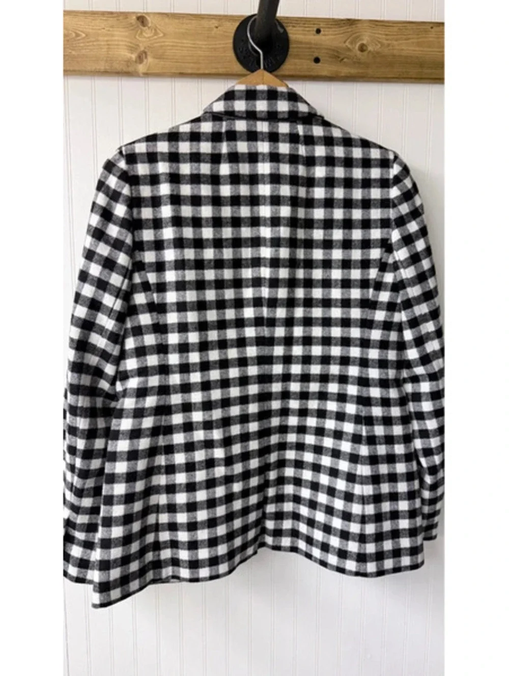 J Crew one button blazer buffalo check new size 6 wool